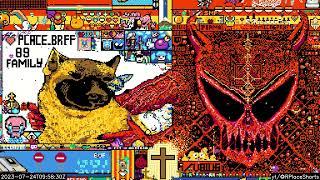 r/place Timelapse Rubius Void and r/place_brff doggy