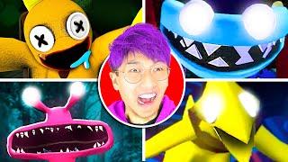 RAINBOW FRIENDS 2 ALL NEW JUMPSCARES vs OLD! (LANKYBOX REACTION!)