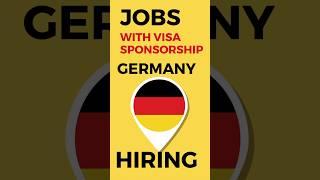 How to find Jobs in Germany with VISA sponsorship  #jobs