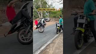 Ns200 stunt challenge accepted by faraz stunt rider #farazstuntrider #bikers #superbikes #ns200