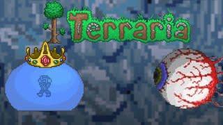 Terraria Mobile Master Mode mode 1.4.4.9.5 Eye Of Cthulhu And King Slime in 5 Minutes!