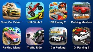 Stunt Car Extreme,Hill Climb Racing 2,BB Racing 2,Parking Masters,Parking Island,Traffic Rider,Car P