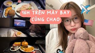 Vlog: 16h trên máy bay đến Mỹ  ️