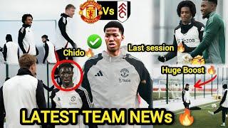 NoWZARKIZEE,De Ligt,DORGU,CHIDO-OBI MAN UNITED TRAINING NEWS AHEAD OF FULHAM #manunitednewstoday