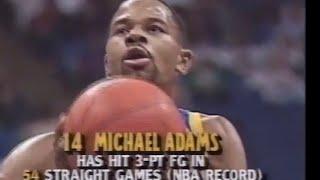 Michael Adams Nuggets 19pts 6rebs 5asts vs Mavericks (1988)