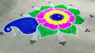 Beautiful Rangoli by class 7 | RKGS