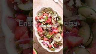Receta Ensalada Griega de Sandía | Gourmet #GourmetChile #Recetas #Ensalada #Sandia #Almuerzo #Snack