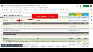 On Page SEO Checklist with OpenAi Api in Google Sheets (Beta)