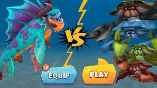 NEW EVIL SHARKNAROK VS ALL GIANT CRAB BOSS - Hungry Shark Evolution