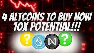 4 best Crypto Altcoins to buy now! (10-20x Potential)