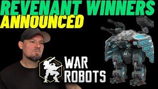 War Robots Revenant Winners Announced