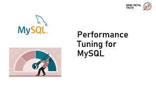 Performance tuning tips for MySQL