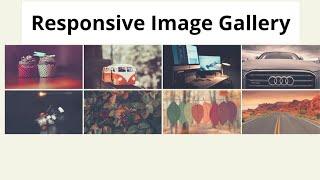 Create a Responsive Image Gallery using Html Css & Javascript | Lightbox Gallery Design