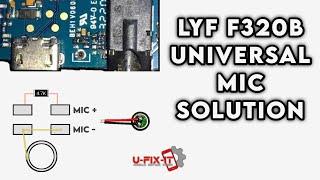 LYF F320b Mic Problem Solved| 5Pin Mic To 2Pin Mic |F320b Universal Mic Convert Solution|UFIXIT|2021