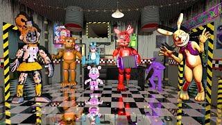 АНИМАТРОНИКИ ПУГАЮТ ОХРАННИКА FNAF 7 COOP ► Garry's Mod