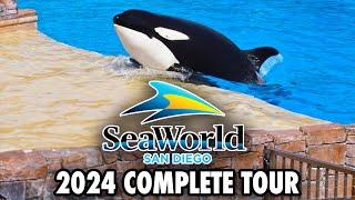 SeaWorld San Diego Tour - Rides, Shows, Animal Exhibits and Walkthrough [4K POV]