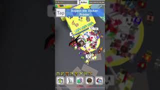 mythic egg to sticker printer in #beeswarmsimulator #bss #gaming #roblox #onett #roblox