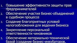 Малое и среднее предпринимательство в России