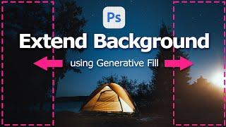 Photoshop Beta Generative Fill with AI   Extend background