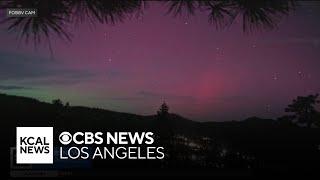 Northern Lights make rare appearance in the skies over Southern California