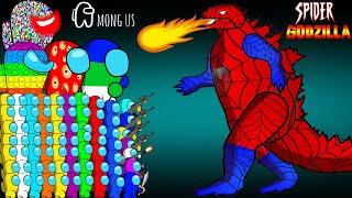 어몽어스 VS SPIDER GODZILLA | AMONG US ANIMATION