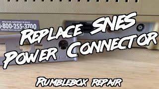 How to Replace SNES Power Connector | RUMBLEBOX Repair