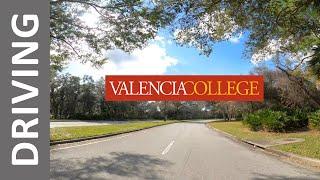 Driving around Valencia College and MetoWest in Orlando, Florida