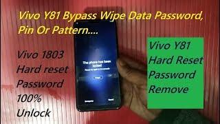 Vivo Y81 Bypass Wipe Data Password, Vivo Y81 Hrard Reset New Method 100% Working..