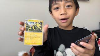 My Prince Unboxing His Pokemon Cards Starter Pack From His Christmas Gift
