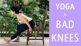YOGA FOR SENIORS WITH BAD KNEES - Chair Yoga For Seniors With Knee Pain
