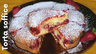 TORTA SOFFICISSIMA CON MARMELLATA DI FRAGOLA | NON SMETERETE MAI DI FARLA | RICETTA FACILE E VELOCE