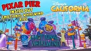 Inside Out Emotional Whirlwind Ride at Pixar Pier, Disney California Adventure (June 2025) [4K]