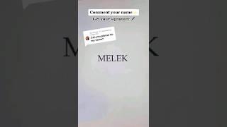 MELEK signature idea|simplymindart RIZZ #shorts