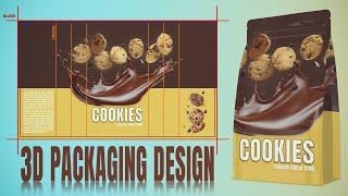 All in One 3D Packaging Design in Pacdora including Templates, Dielines, and Mockups