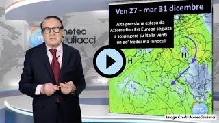 Meteo fino al 31 dicembre: ampio spazio a Gelo e Neve