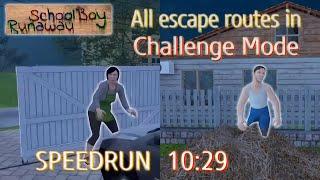 Schoolboy Runaway - Unlocking all escape routes in Challenge Mode. Speedrun (10:29)