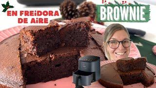 BROWNIE en FREIDORA de AIRE *POSTRES NAVIDEÑOS Fáciles y Rápidos*