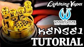 Vandy Vape Kensei RTA Build & Wicking Tutorial - By Lightning Vapes