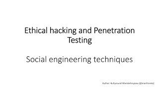 Неделя 3. Техники социальной инженерии