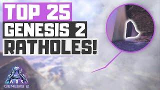 TOP 25 GENESIS PART 2 HIDDEN BASE LOCATIONS! | ARK: Survival Evolved