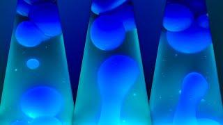 Lava Lamp Background Video 4K (No Sound) — Relaxing Psychedelic Blue Liquid Motion Visuals