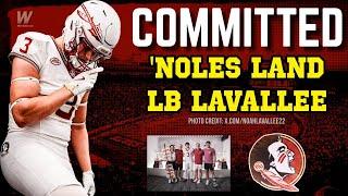 BREAKING: 3* LB Noah Lavallee Commits to FLORIDA STATE | FSU Football Recruiting | Warchant TV #FSU