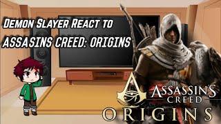 Demon Slayer react to Assassins Creed: Origins | Gacha reacts