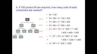 MRP Exercise Q 1 & 2