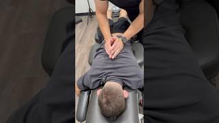 Extremely Satisfying Chiropractic Back Adjustment  #spine #chiropracticadjustment #shorts