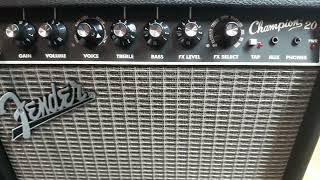 FENDER CHAMPION 20 AMP, PACKS A PUNCH 