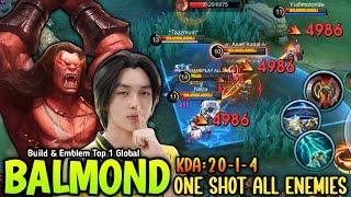 THANK YOU ONIC KAIRI FOR BALMOND BEST BUILD TO ONE SHOT ALL ENEMIES  - BUILD TOP 1 GLOBAL BALMOND