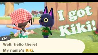 Stream highlight: I was SUPER excited to find Kiki while villager hunting (WARNING: LOUD) | ACNH