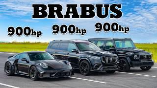 Brabus 900 Rocket R v 900hp AMGs: DRAG RACE