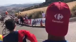 Cycling Belkov attacked by fan at Vuelta Spain